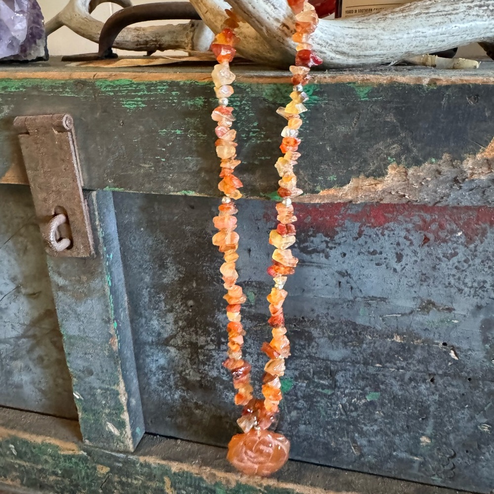 Orange Gemstone Necklace